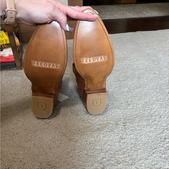 Tecovas The Penny Bootie NWT - Sz 7.5 - Desert Tan Calf - Picture 12 of 16